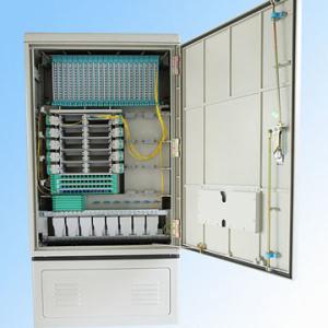 China 288fo Street Fiber Optic Cabinet Outdoor , Fiber Optic Splice Closure Cross Connection factory