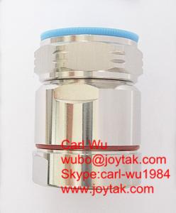 China DIN 7/16 male connector clamp for 7/8&quot; flex cable 50ohm Low PIM high quality factory