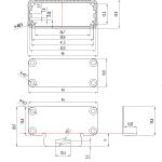 Heat Resistant Powder-coated Black Extruded Aluminum Enclosure 46*19*60mm With