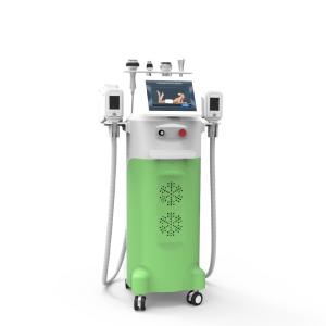 China Easy operation amazing effect 5 handles Cryo + RF + Cavitation slimming machine cryolipolysis body contouring factory