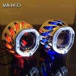 CH13S 2.5inch Square double Crystal angel eye Bixenon Car hid xenon projector