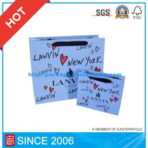 China Logo Hot Stamping Embossing Paper Shopping Gift Bag factory