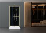 Fashion Pivot Door， Corner Shower Stalls , Square Shower Cabin with white