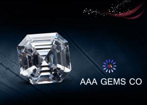 China Jewelry Shop Asscher Cut Moissanite Stones , Sythetic Lab Created Diamonds factory