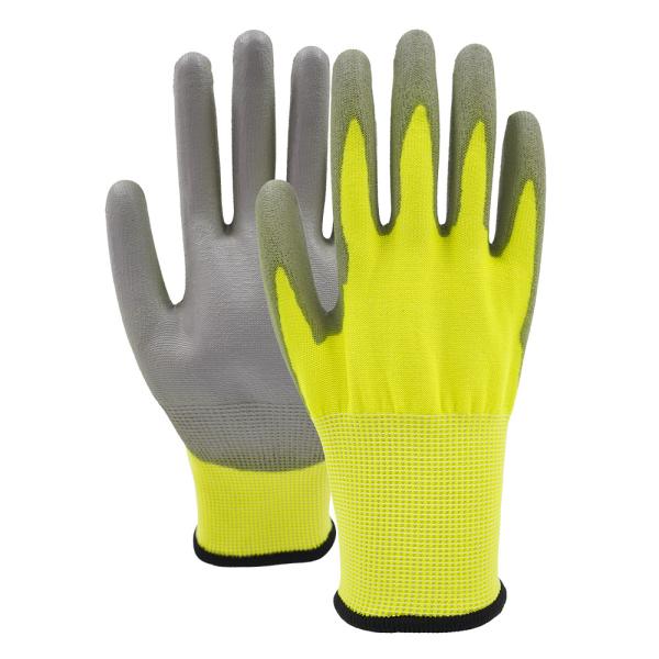 China CE EN388 HPPE Shell PU Dipped Gloves , Level 5 Cut Resistant Impact Gloves factory