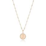 18K Gold ‘J’ Pendant Necklace