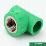 Female Threaded Tee PPR Pipe Fittings Good Impact Strength DIN 8007 Standard