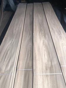 China Crown Cut American Walnut Wood Veneer 0.45mm Thick 250cm Length factory