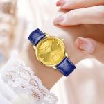 Multifunctional Leather Strap Waterproof 3ATM Quartz Watch For Men Women