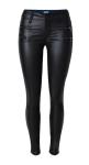fashion&casual high waist pu leather long pencil pant trousers for women