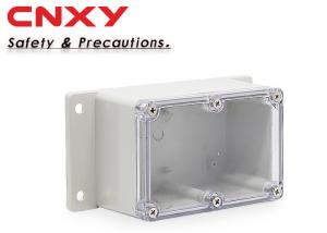 China Eco Friendly Sealed Flanged Plastic Box Non Toxic Clear Lid Long Life Span factory