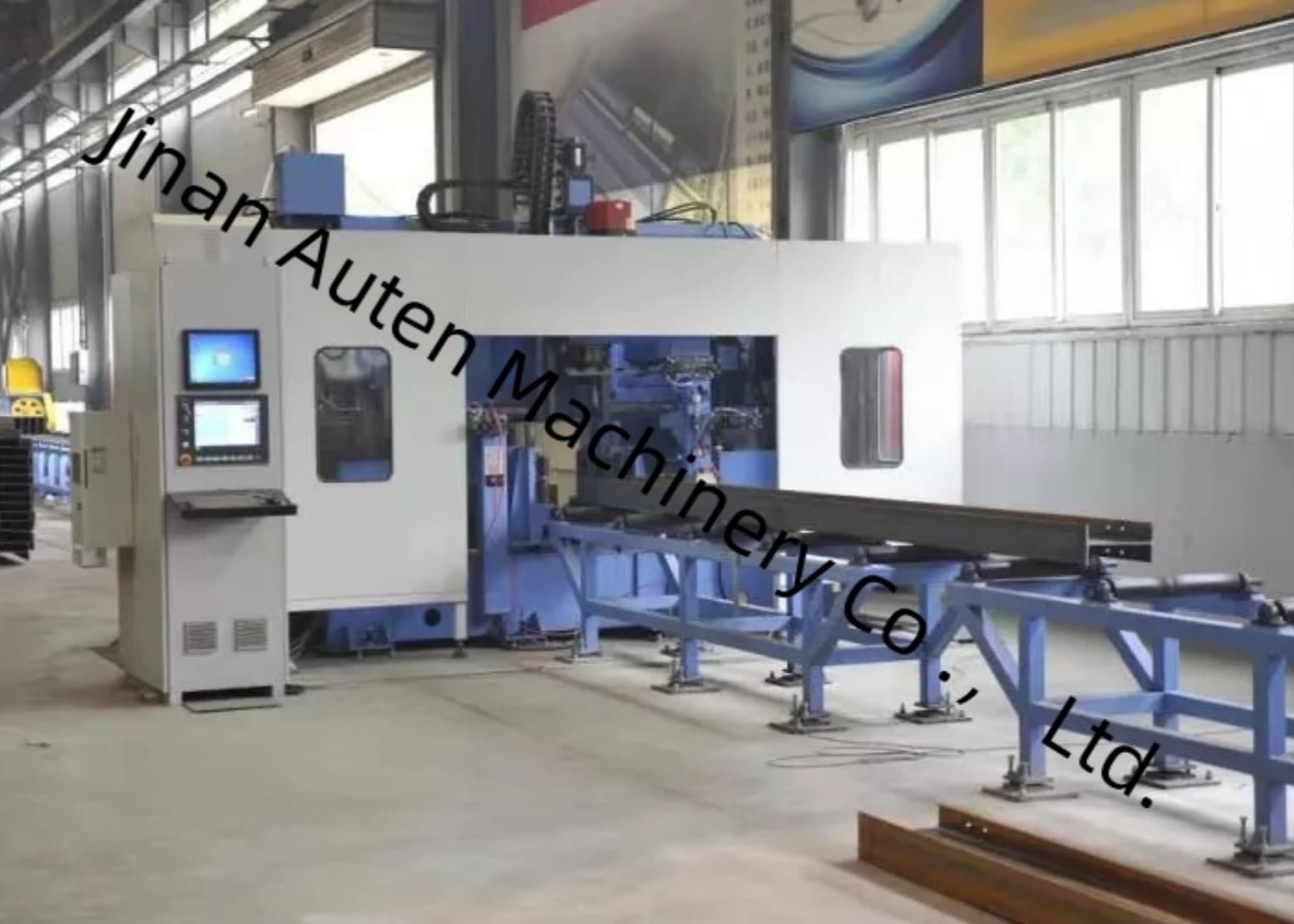500*500mm Max. Size Width X Height CNC Beams Metal Drilling Shearing Equipment 10#~40# Channel Steel