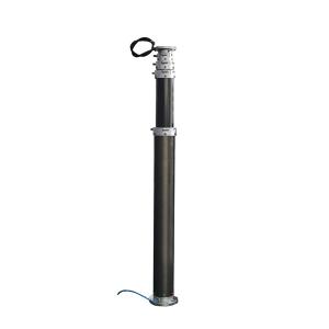 China 6m lockable CCTV pneumatic telescopic mast / CCTV poles/ aluminum telescoping mast factory