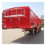 3 Axle Stake Type Truck For Cattle Sheep Pig Transport Cargo Dual Line Braking