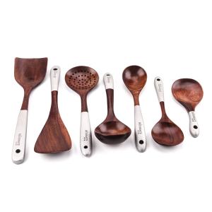 China FDA Wooden Cooking Set Shovel No Paint Household Chicken Wing factory