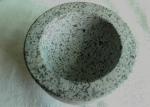 Custom Shape Granite Stone Bowl Outside Honed Finish Non Toxic With 3 Legs