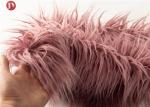 Luxury Pink Shag Plush Faux Fur Fabric 2 Inch Long Pile Soft 950 Gsm Acrylic