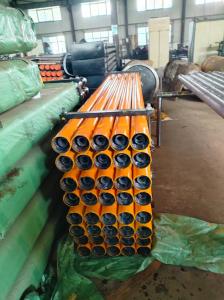 China Carbon Steel 8.56mm Drill Pipe Rugged Double Wall Construction 73/76/89mm OD Black/Blue factory