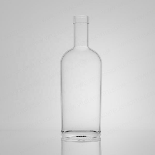 Food Grade Glass Bottle for Rum Vodka Whisky Tequila Gin 750ml 720g Cork