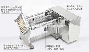 China Semi-Automatic Long Carrot Stick Cutting Machine factory