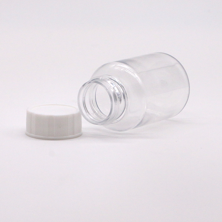 Transparent 25mL PET Plastic Bottle for Storing Medicine Tablets Safely and Securely