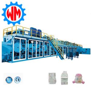 China 800pcs/Minute Baby Diaper Production Line Full Servo Diaper Manufacturing Equipment factory