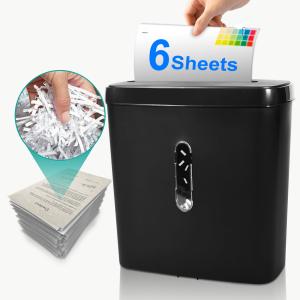 China Cross cut paper shredder for home office with 11L waste basket bin c502p factory