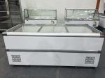 Stainless steel material made of glass sliding door refrigerated refrigerated