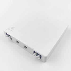 China 5 Gray/White LC UPC Plastic Fiber Optic Faceplate Socket Panel for Indoor FTTH Network factory