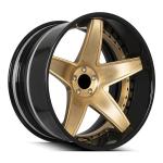 Deep Dish Lip Wheels 5 Spoke Aluminum Custom Forged Wheels 2 Pieces Forged Alloy