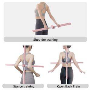 Fitness Adjustable Retractable Yoga Opening Body Stick Back Stretching Tool