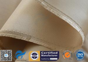China Brown Silica Fabric 1400℉ 1200G 1.3MM 36&quot; High Temp Insulation Blanket factory