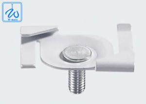 China Twist Clips Steel Light Fixtures , White / Customized T Bar Attachment Clip factory