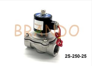 China AC220V Stainless Steel Pneumatic Solenoid Valve 2S-250-25 1 Inch Port Size factory