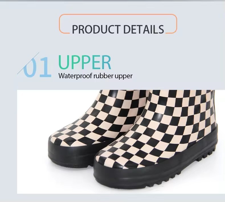 Custom Print Family Collection Gumboots Kids Mother 100% Waterproof Rubber Rain Boots For Children And Mum