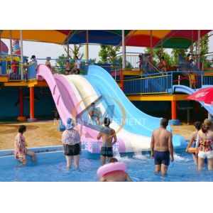 Attractive Kids Water Slide Swimming Pool High Interaction With Customized Size