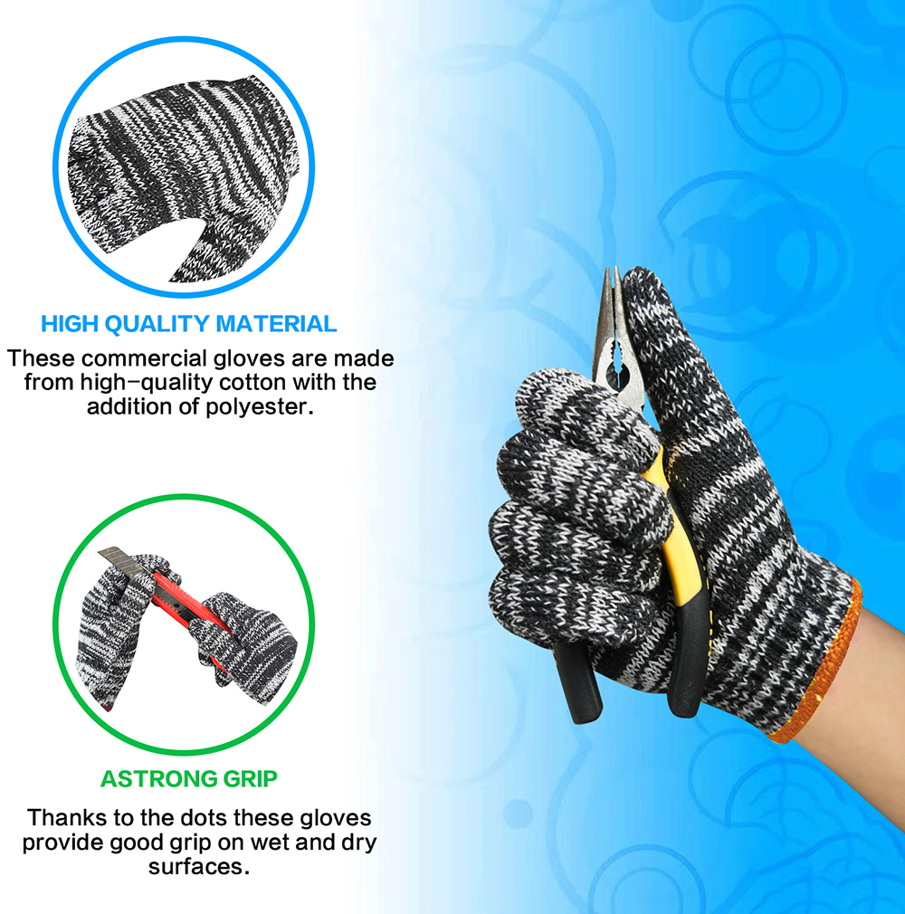 Labor Protection Construction Work Hand Gloves for Worker Rubber Wear-Resistant Oil-Proof