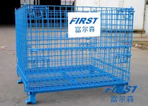China Wire mesh container used in storing goods in warehouse factory
