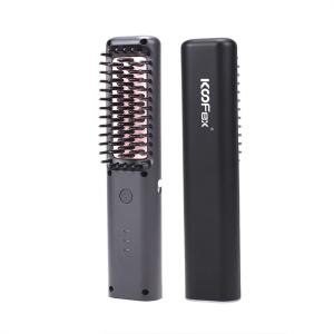 China Portable Wireless Multifunctional Hair Dryer Brush Straightener PTC Heater Frizzproof factory