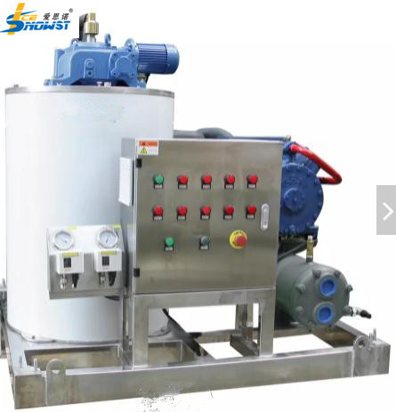 China 10 Ton Seawater Flake Ice Machine Commercial Ice Flaker factory