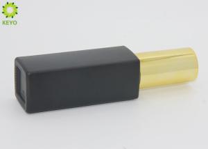 China 30ml Square Black Glass Cosmetic Containers For Whitening Emulsion / Foundation factory