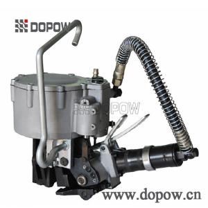 China High Tension Double Teeth Pneumatic Steel Strapping Machine For Heavy Industrial factory