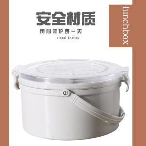 China Childrens Recycled Plastic Lunch Boxes With Handle Spoon Fork factory