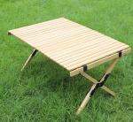 Competitive Cake Roll Folding Wood Tables Carrying Outdoor Leisure Table Wooden