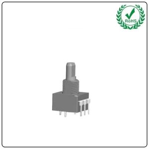 China Coded 30000 cycles EC16 Rotary Encoder With Button Push Switch factory