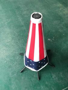 China Iron Bracket Isolation Warning Foldable Traffic Cone For Urban Driveways factory
