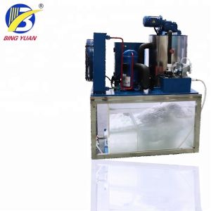 Air Cooling 220V 1 Ton Flake Ice Maker Machine , Automatic Ice Making Machine