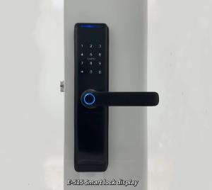 China ELA Door LocksLuxury Style Electric Safety Handle Digital Tuya Ttlock Wifi Fingerprint Door Intelligent Lock factory
