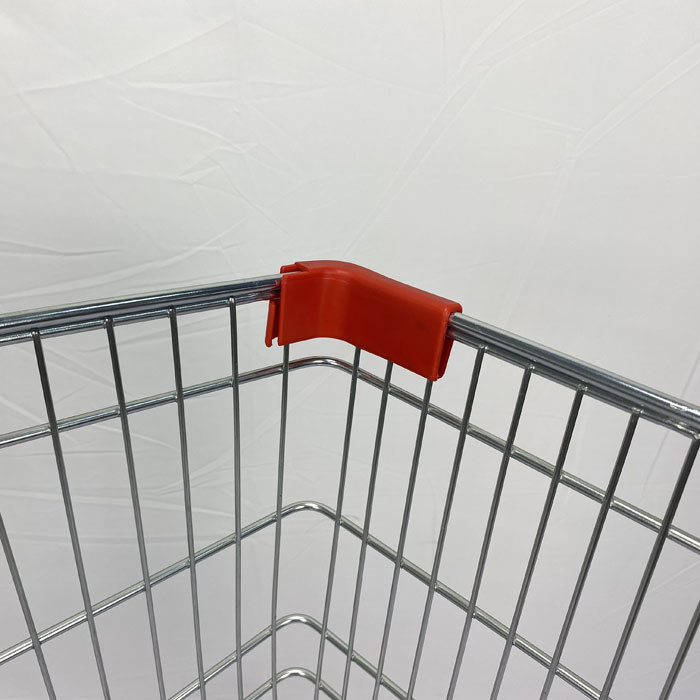 CE 125L European Large Shopping Cart 110kgs Loading Capacity Metal Shopping Trolley