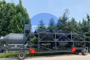 China Electric 50m3 / H JZM1000 Drum Mobile Concrete Batching Plant For Building Works factory